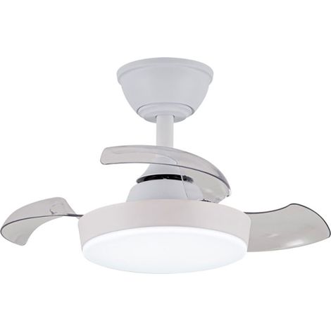 Ventilatore a soffitto LED elegante Cristalrecord con 6 velocità (1/5)