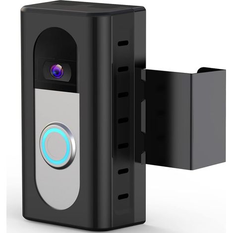 Support De Sonnette Vidéo - Antivol - Réglable En Profondeur - Pour Portes Intérieures Standard - Épaisseur 1,5 À 6 cm - Compatible Ring Et Blink - 1 Pièce (1/5)