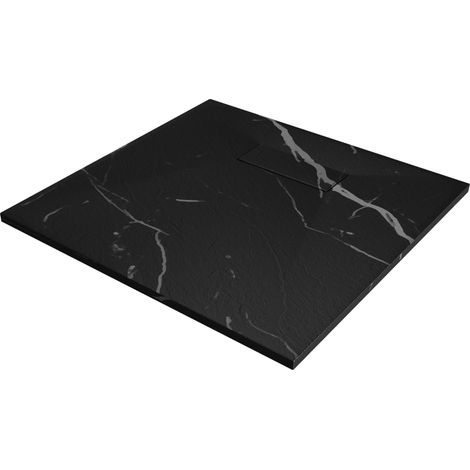 Mexen Hugo piatto doccia quadrato SMC 80 x 80 cm, pietra nera - 42758080 (1/5)