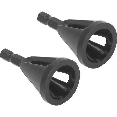 Outil d'ébavurage et de chanfreinage externe (lot de 2) : tige hexagonale à dégagement rapide, 3 fentes, noir. (1/5)