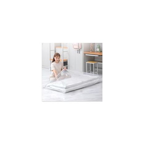 Grands sacs de rangement sous vide étanches et refermables pour économiser de l'espace pour matelas, vêtements, matelas compressé de 80%, (220 x 100 cm) (1/5)