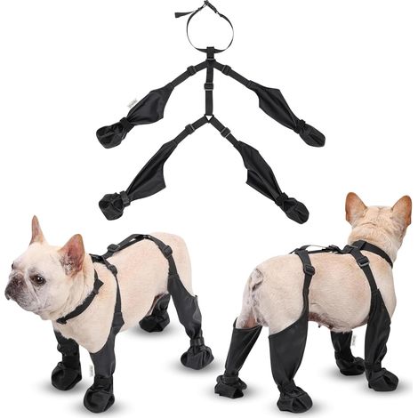 Wasserdichte Hundeschuhe, Pfotenschutz, weiche Hundeschuhe für Spaziergänge im Freien, Pfotenschutz für Haustiere, schwarz, Größe M