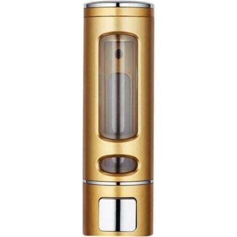 [JAMAIS UTILISÉ] Doré Distributeur De Savon Simple De 400 Ml, Distributeur Mural De Gel Douche, Pot À Savon, Accessoires De Toilette De Salle De Bain (1/4)