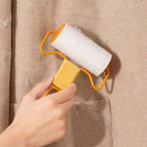 Ensemble de brosses réutilisables pour poils d'animaux, double brosse anti-peluches, brosse à poils, brosse à poussière pour vêtements (1/4)