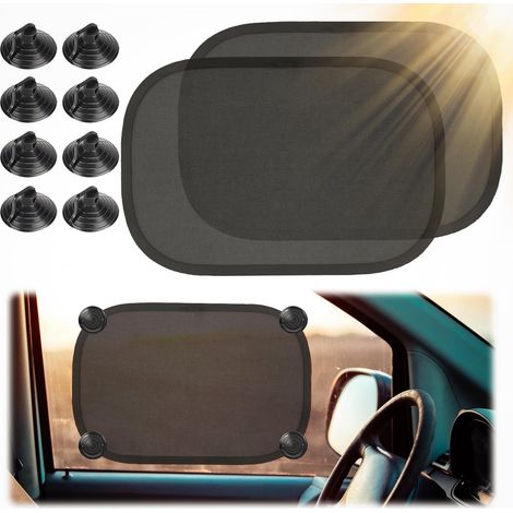 Sonnenschutz fürs Auto, Sonnenschutz mit 8 Saugnäpfen, UV-/Hitzeschutz, für Babys, Kinder und Erwachsene