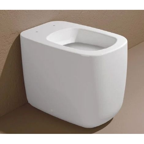 FLAMINIA - MONO' VASO WC A PAVIMENTO BTW CON BRIDA IN CERAMICA BIANCO MN117 (1/4)