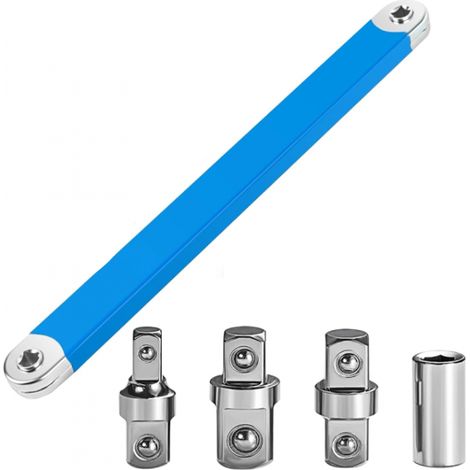 Clé D'extension Décalée, Télectricité d'extension Décalée, Outil à Douille Prêt à Percussion avec Adaptateur d'entraînement 1/2", 1/4" et 3/8"