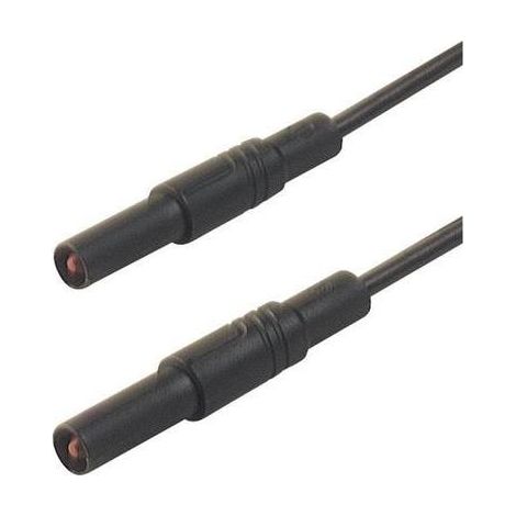 Sks-Hirschmann MLS GG 100/1 cable de medición negro 1 m