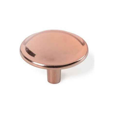 Blister pack avec 2 boutons de meubles ronds en zamak avec finition or rose mat mod.774 ø35mm rei. (1/4)