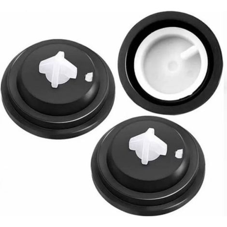 Joint Chasse D'eau - Membrane Valve Entrée Eau - Pour Robinet Flotteur - Diamètre 27 mm et 15 mm - Caoutchouc Noir - Lot de 3 (1/3)