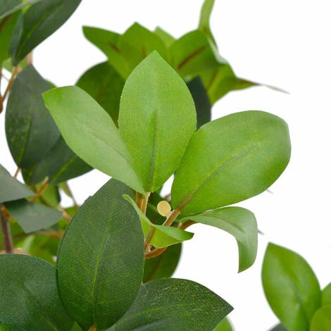 vidaXL Planta artificial árbol de laurel con macetero 90 cm verde (1/2)