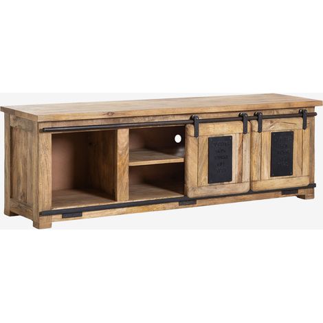 Mueble TV 160x40 cm en madera de mango Uain SKLUM (1/5)