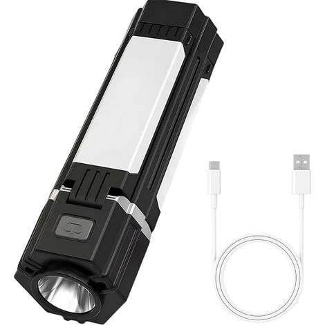 Lampe Camping Rechargeable, Lanterne LED, étanche IPX4, de Poche pour Le Camping, La Randonnée, La Pêche et Les Pannes de Courant (1/5)