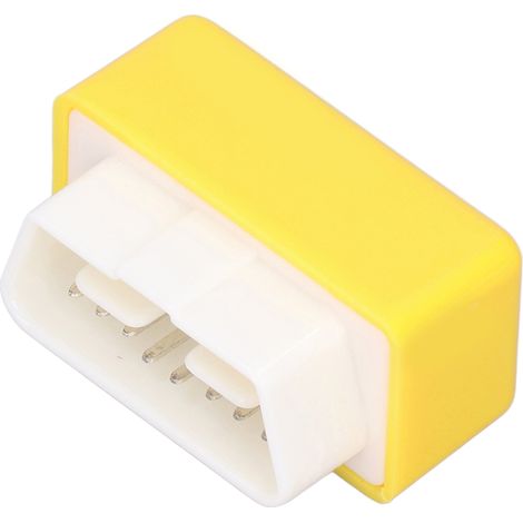 Boîtier de réglage OBD2 Plug and Play ECO, compatible ABS, économe en carburant, robuste et durable, type universel, convient aux voitures jaunes fabriquées après 1996. (1/5)