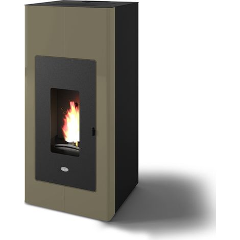 Stufa pellet idro 17,5 kw Ilaria Punto Fuoco - Termostufa Tortora  