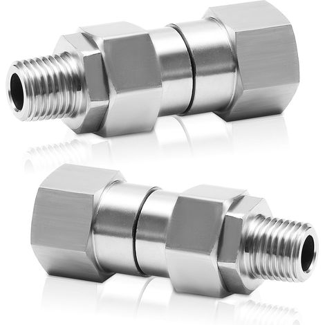 Conector M22-14 para adaptador de manguera de lavado de autos, conector antienredos para pistola de agua de lavado a alta presión, apto para pistolas de agua y mangueras - 2 piezas (1/5)