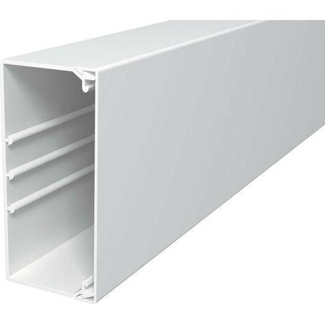 OBO Bettermann Vertr Wand+Deckenkanal m.Obert. 60x130mm,PVC WDK60130RW 2 Stk