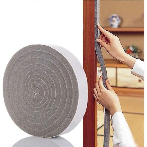 Fensterdichtungsstreifen, schalldämmendes Schaumstoffklebeband, kompatibel mit Tür- und Fensterrahmen, selbstklebend, 200 cm F1 (Größe: A) (1/5)