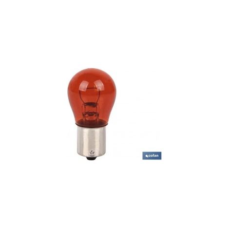 Pack mit 10 P21W 12V BA15s Amber-Lampen für Fahrzeuge