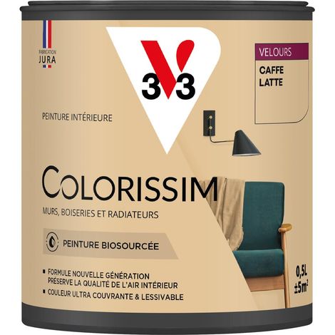 Peinture murale intérieure Colorissim® V33 Caffe latte Velours 0,5L