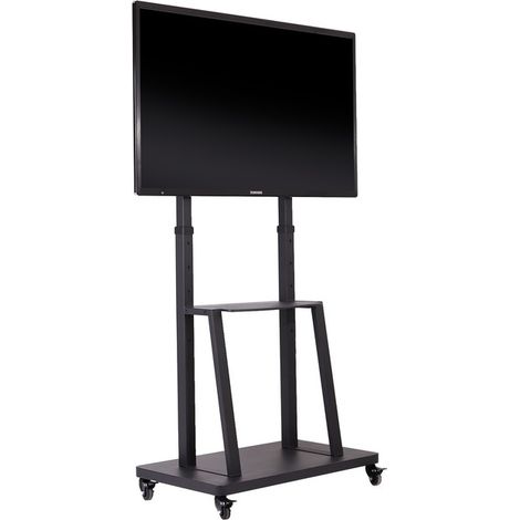 Mobile Floor TV Stand Trolley Height Adjust Mount for 32 40 42 45 50 55 60 65 80 inches Large TV (1/5)
