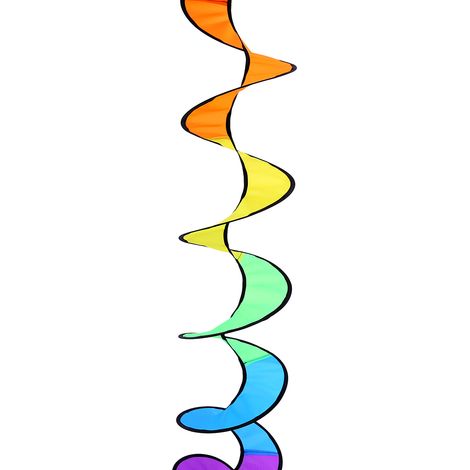 Moulin à vent spiralé pliable 140cm coloré pour jardin et terrasse (1/5)