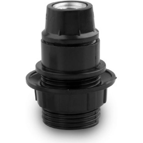 Portalámparas e14 onlex rosca 2a negro blíster (1/2)