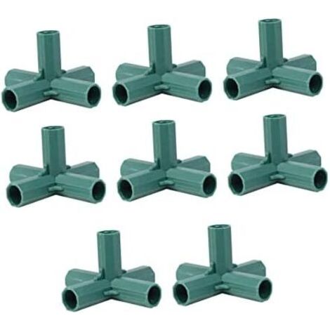 CSPARCV 8-piece drip irrigation hose connector set, garden reinforcement parts, pipe parts, garden reinforcement pipe pedal parts, furniture accessories, column angle support--DTEKGAZ