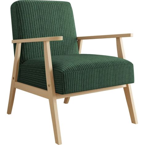 Sillón Clovis 100, Poso 14, 76x59x67cm, Tapiz, Patas: Madera, 0 (1/4)
