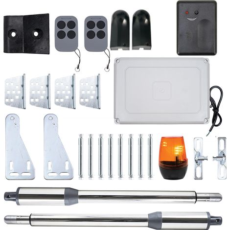 PNI MAB300 Kit di automazione per cancello a battente, 2 motori da 40 W, lunghezza cancello 2 x 2,5 m, 200 kg e relè intelligente PNI SmartHome RG120, app Tuya (1/5)