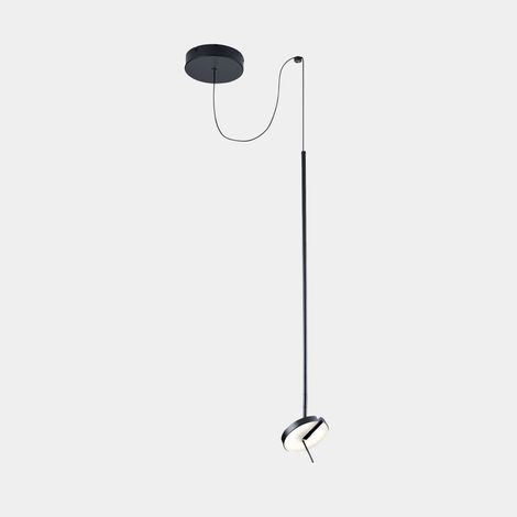 Grok Invisible - Colgante de techo LED Negro mate Atenuación por corte de fase 765lm 2700K (1/4)