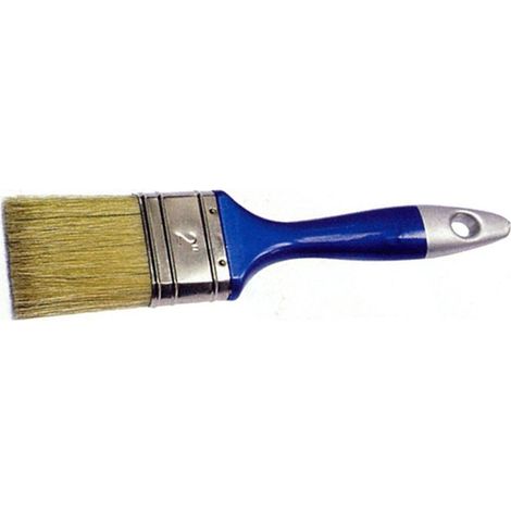 Pinceau Strend Pro JB005, 1.5", plat, pour peinture, soies naturelles, manche en PVC
