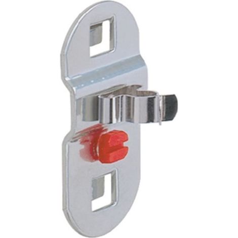 Pince à outils D.6mm revêtue de poudre avec petite plaque de base pour plaques perforées, 5 pièces/sac. (1/3)