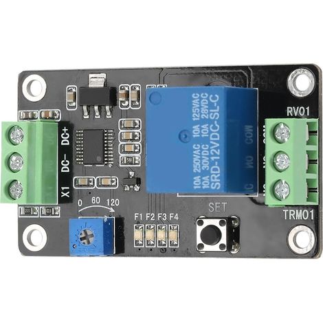Module relais temporisé 12 V CC Super 555 à verrouillage (1/5)