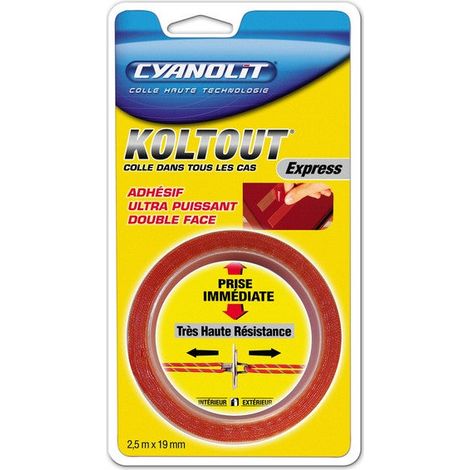 Nastro Biadesivo Koltout Express L.2,5 MX L.19 Mm KOLTOUT