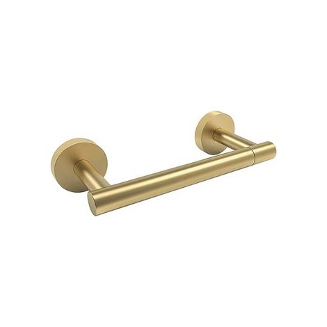 Toilettenpapierhalter aus gebürstetem Gold, 21 x 9 x 5 cm, 1 Doppelsäule, drehbarer Toilettenpapierhalter, bewegliche Wandhalterung aus Edelstahl (1/5)