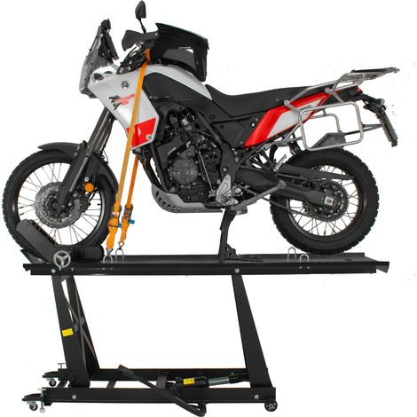 Motorradhebebühne hydraulisch 450 kg Breite 55 cm Montagerampe Montagebühne Heber Bühne schwarz (1/5)