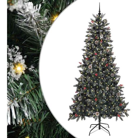 Sapin de Noël  Arbre de Noël artificiel Vert 240 cm PVC, plastique et acier (1/5)