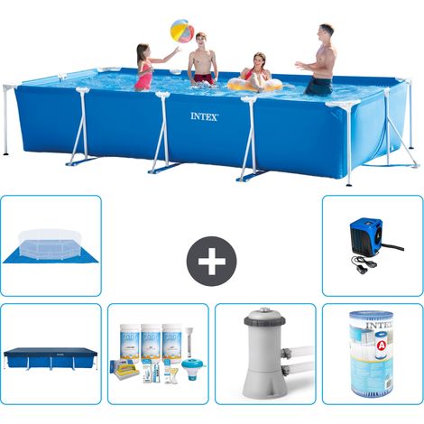 Intex Piscina con struttura Rettangolare - 450x220x84 cm - 7-pezzi  S40261 (1/5)