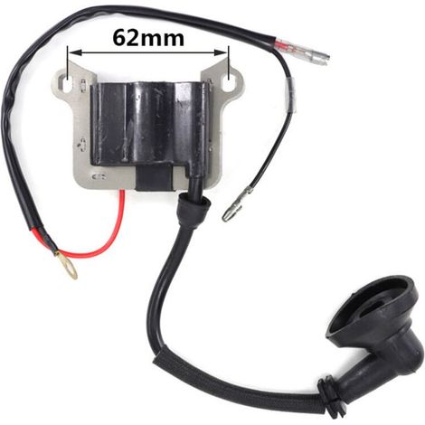 Bobine d'allumage 1E40F-5 1E44F CG430 CG520 : Ensemble bobine d'allumage haute tension, allumeur, adapté aux moteurs domestiques 1E40F/1E44F. (1/2)