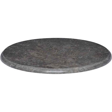 Maison Exclusive - Piano per Tavolo Nero Ø60x2,5 cm in Marmo (1/5)