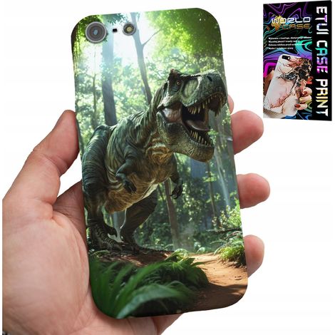 Custodia per iPhone 5 / 5S / 5C - custodia con dinosauro tirannosauro + vetro (1/5)