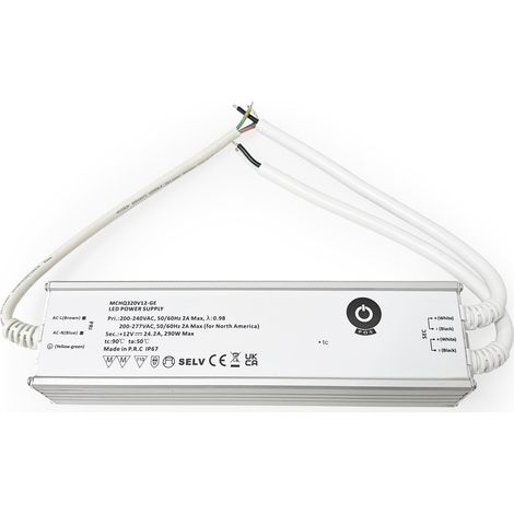 Fuente De Alimentación - 12V - 290W - 24.2A - IP67