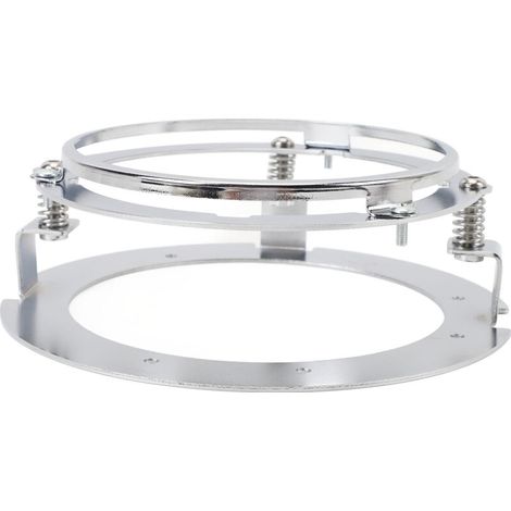 5.75-inch round mounting bracket, stable and securely fixed, made of universal iron, fits most motorcycles and cars. (1/5)