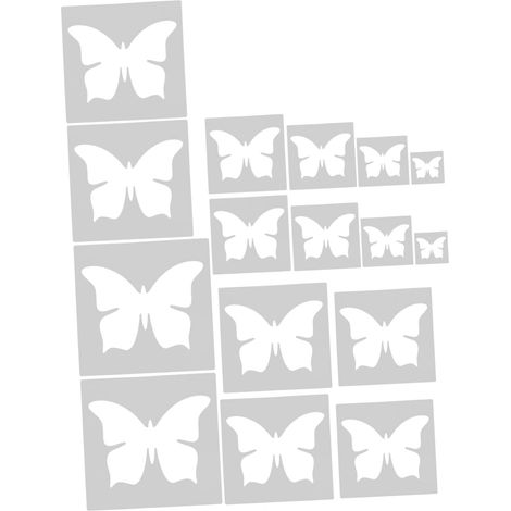 16 Pièces Pochoirs Forme de Réutilisables pour Peinture Templates Diy pour (1/5)