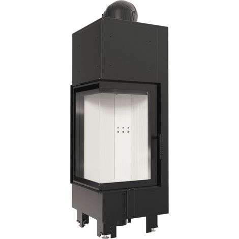 Kamineinsatz aus Stahl KRATKI MBN links 10 kW Ø 200 (1/5)