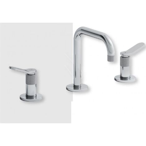 Mélangeur lavabo 3 trous Chromé EAST SIDE - CRISTINA ONDYNA ES20551