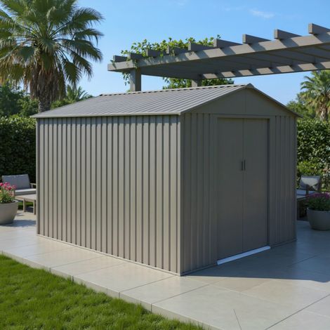 Casetta da giardino in metallo – MJ 8 x 10 - 7,9 m² - Antracite
