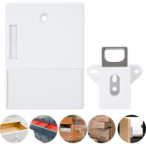Serrure intelligente 125 kHz pour armoire, ouverture par carte RFID électronique, sans perçage, pour armoire de sauna, blanche. (1/5)