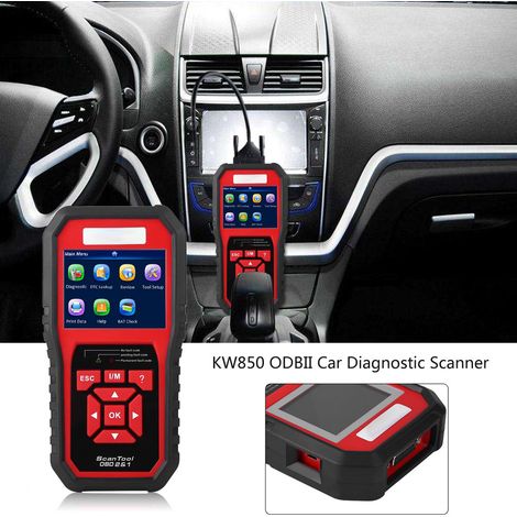 Outil de diagnostic automobile KW850 OBDII OBD2 EOBD - Lecteur de codes d'erreur (1/5)